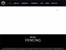 Tablet Screenshot of mccallfencing.com